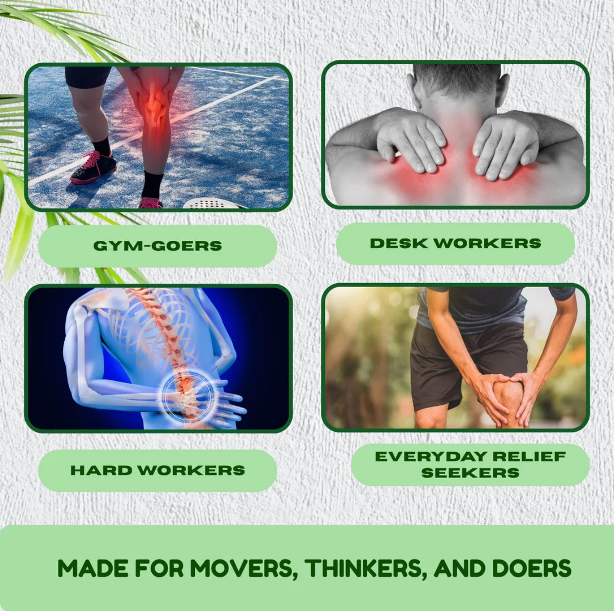 3% Menthol Pain Relief Balm Cooling Soothing Ointment for Muscle Aches,Joint Discomfort,Headaches, and Minor Pains